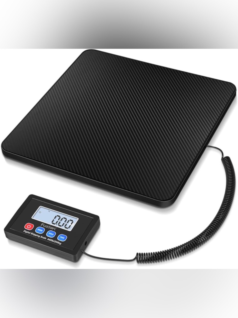 Fuzion Shipping Scale 440LB x 10g High Accuracy Postal Scale NIB - Black